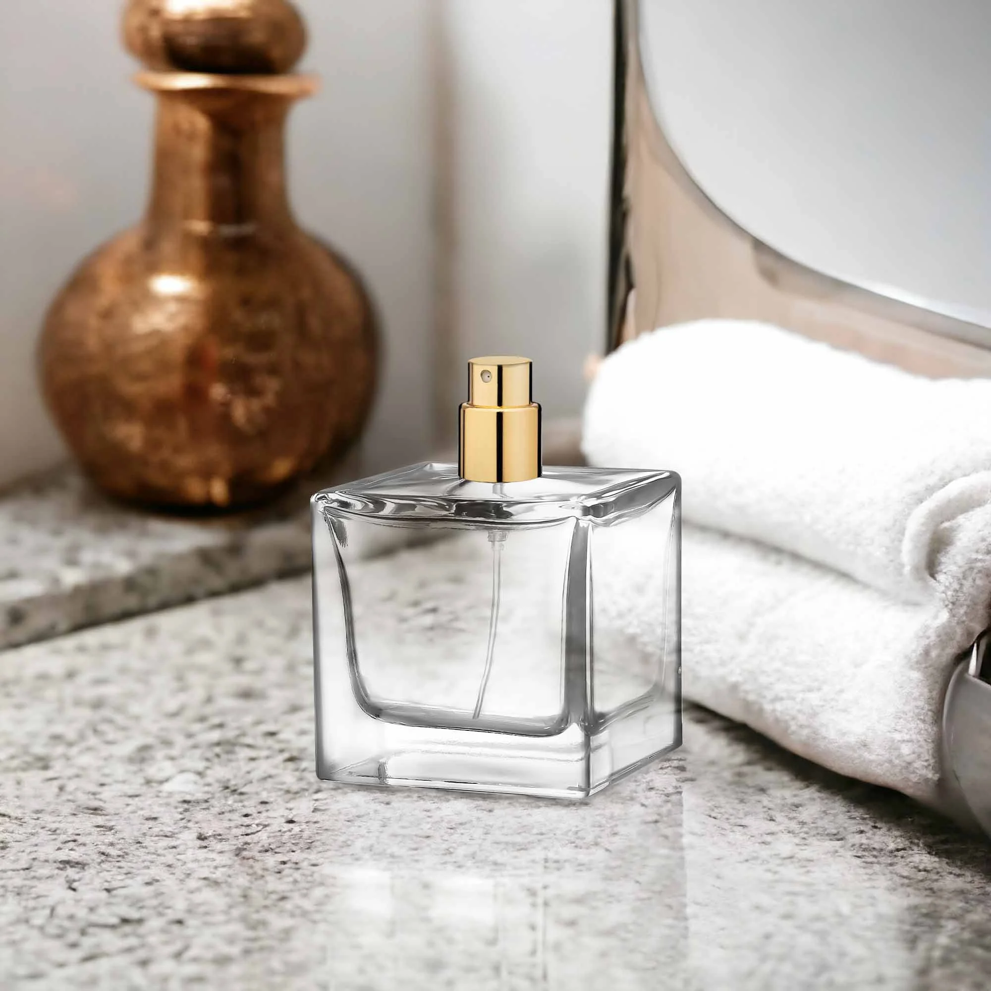 Cube Perfume Bottle view 2